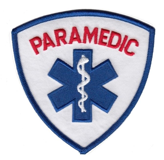 PARAMEDIC SHOULDER PATCH - SEW ON.